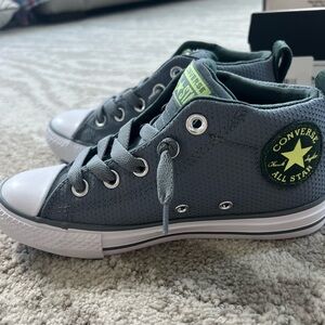 Converse all star street mid cool grey sneakers